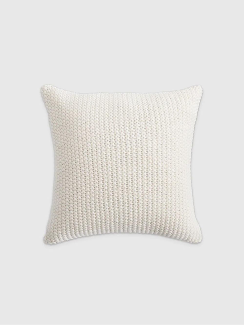 QUINCE 20x20 Cotton Fisherman Pillow Cover Ivory 7215